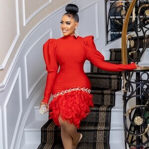 Red formal Dress